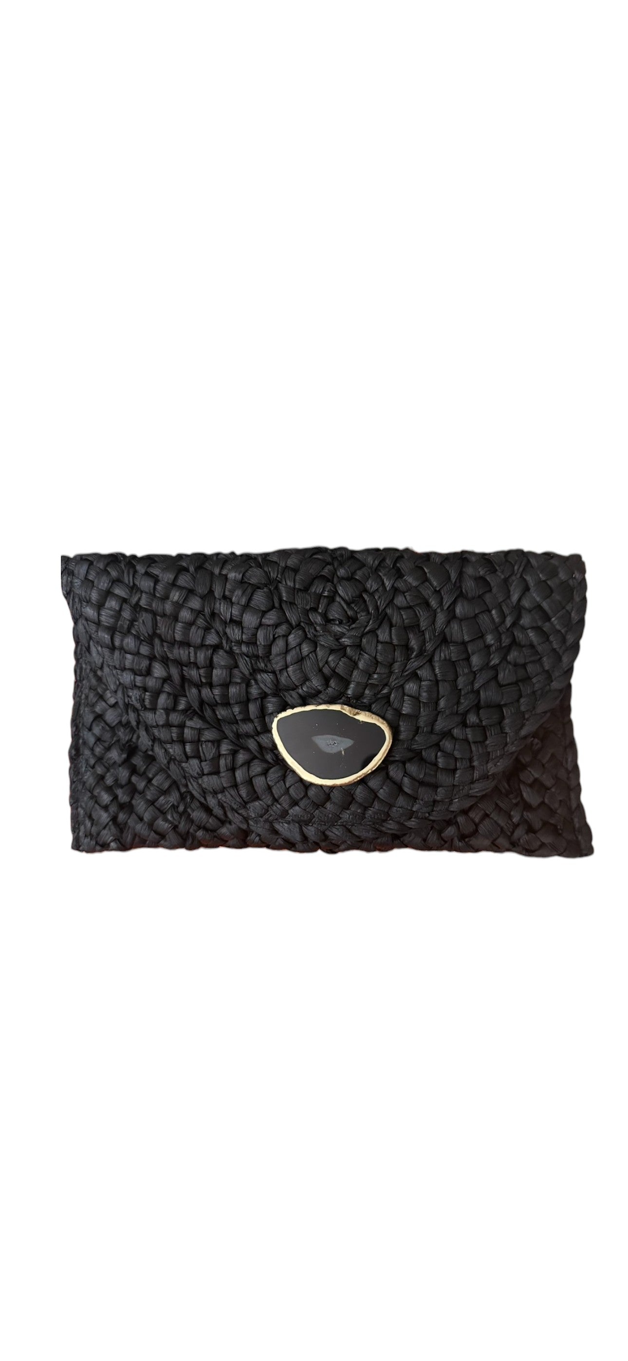 Agate Solid Straw Purse