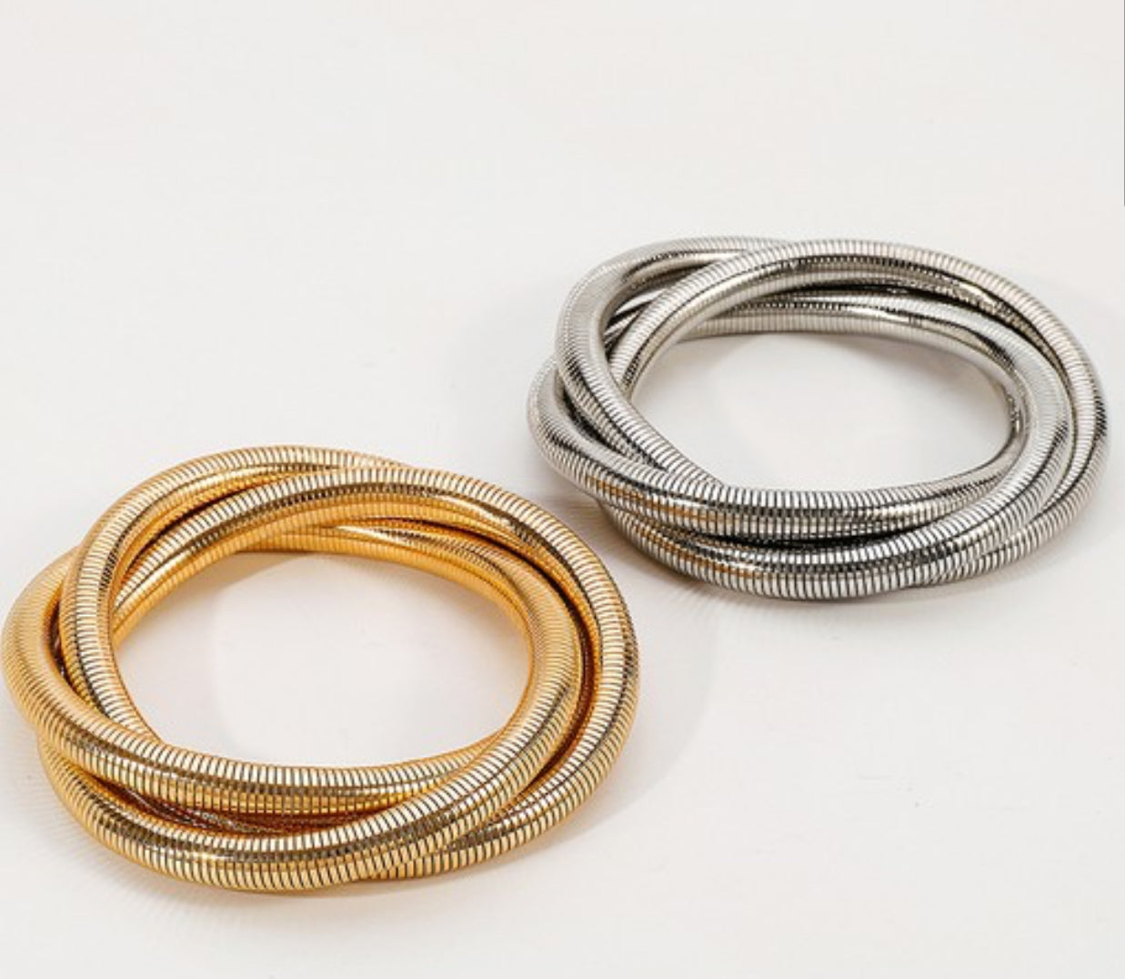 Triple Stack Wired Stretch Bangles