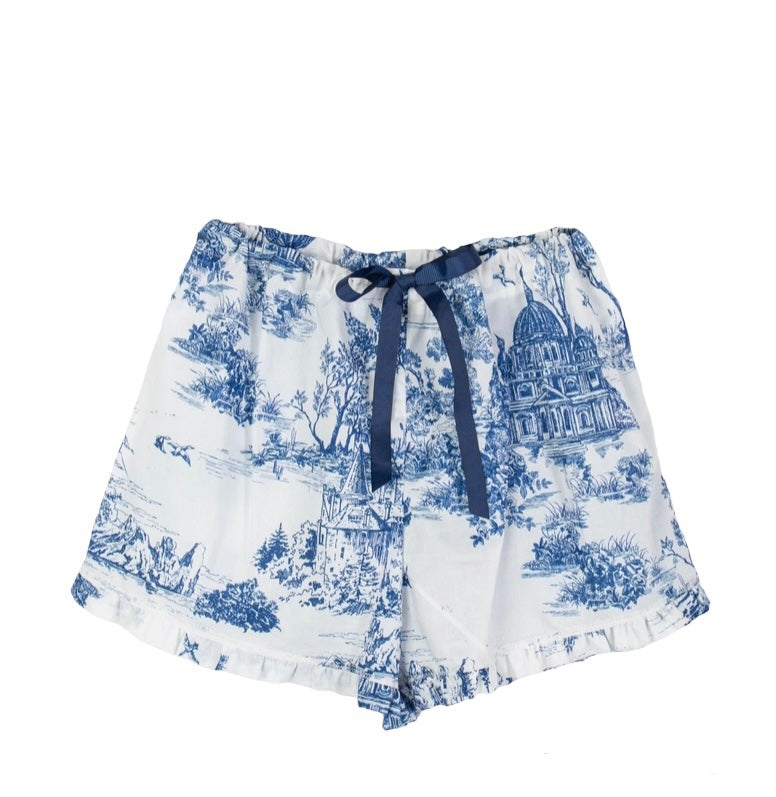 Chinoiserie Pajama Shorts