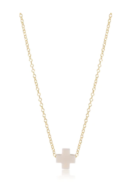 18k Gold Cross Necklace